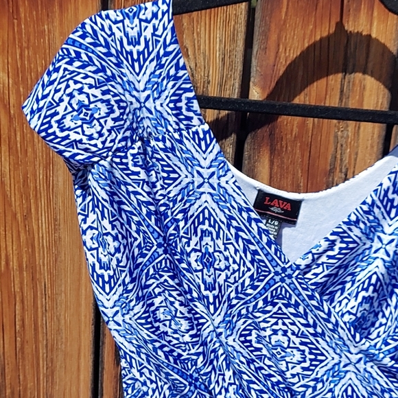 Lava Blue printed dress - Picture 4 of 11